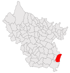 Location in Buzău County