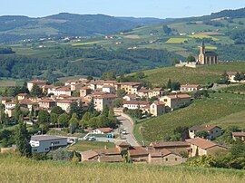 A general view of Saint-Laurent-d'Oingt