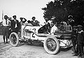 Steiger engineer Walter Kaufmann on Steiger racing car, type Targa-Florio (1924)