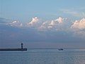 Lighthouse on the coast of the Baltic Sea (Travemünde)