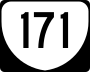 State Route 171 marker