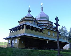 Church of the Dormition (wood), Tukholka. Skole Raion, Lviv Oblast. (1858)