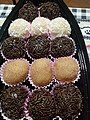 Variety of brigadeiro flavors