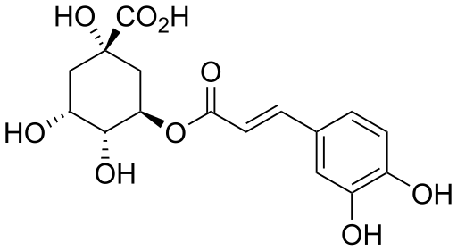 File:Chlorogenic-acid-2D.svg