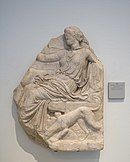 An Athenian marble relief of Artemis, dating from about 400 BCE