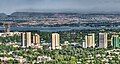 The skyline of Islamabad, the capital of Pakistan.