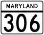 Maryland Route 306 marker