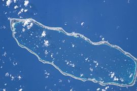 NASA picture of Manihi Atoll.