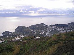 A view of Panza from the Mount Epomeo.