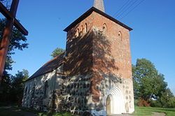 Saint Mary's church in Rusowo.