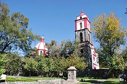 View of the monastery of Culhuacán