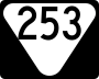 State Route 253 marker