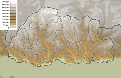 File:Bhutan physical map.svg