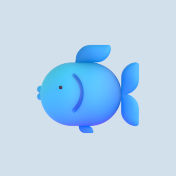 File:Fish Fluent Emoji.svg