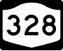 New York State Route 328 marker