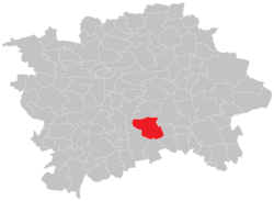 Location of Chodov in Prague