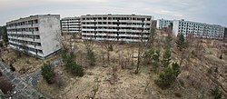 Abandoned buildings in Pstrąże