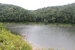 Tionesta Lake, south of Tionesta Borough