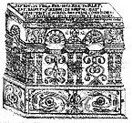 Horn's drawing of Baldwin's tomb