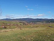 Cașinu Nou village, viewed from Plăieșii de Jos village