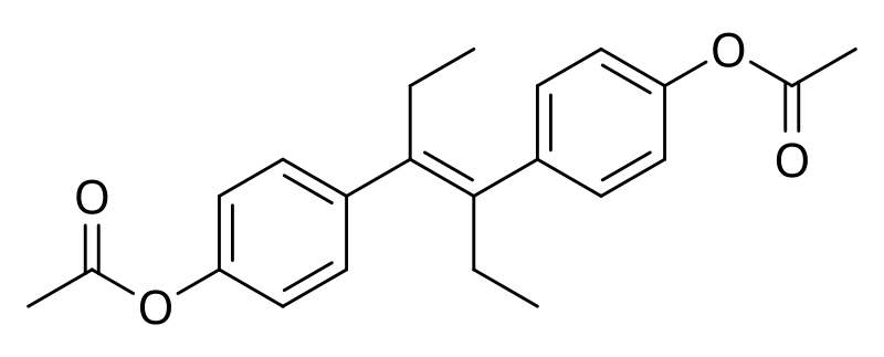 File:Diethylstilbestrol diacetate.svg