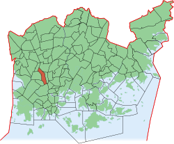 Position of Länsi-Pasila within Helsinki