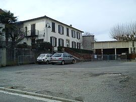 The town hall in Lussan-Adeilhac