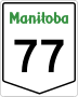 Provincial Trunk Highway 77 marker