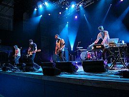 On stage at the Summer Sundae festival, August 2012