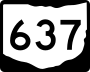 State Route 637 marker