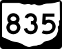 State Route 835 marker