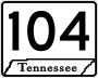 State Route 104 marker