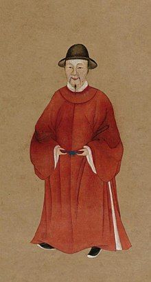 The Portrait of Tang Bohu, painted by Zhang Ling during the Ming Dynasty