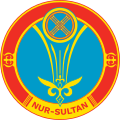 Coat of Arms of Nur-Sultan, used 2019–2022