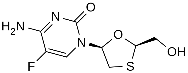 File:Emtricitabine-skeletal.svg