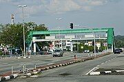 A pedestrian overpass over Jalan Gadong