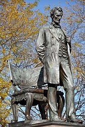 Abraham Lincoln – Standing Lincoln after Lincoln Park Conservancy restoration