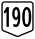 Route 190 shield