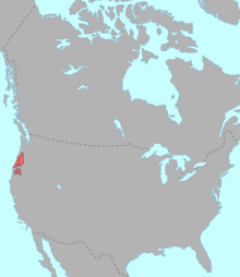 Map depicting the theoretical extent of Oregon Penutian