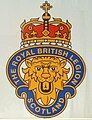 The badge of the Royal British Legion Scotland showing the Crown of Scotland.