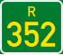 Regional route R352 shield