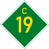 C19 road shield}}