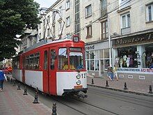 GT4 tram on route 13