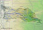 Map of the Arkansas River basin with the Cimarron River highlighted.