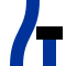 Parallel routes, one terminating (not at a station)