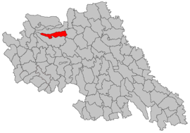 Location in Iași County