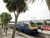 First Great Western 43138 stands at Newquay railway station in Cornwall, United Kingdom with a summer Saturday service to London in 2009