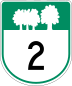 Route 2 marker