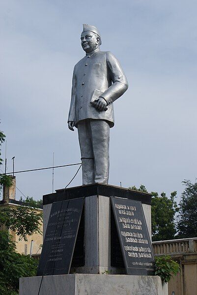 File:Puducherry Edouard Goubert-statue.JPG