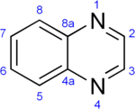 Skeletal formula of quinoxaline